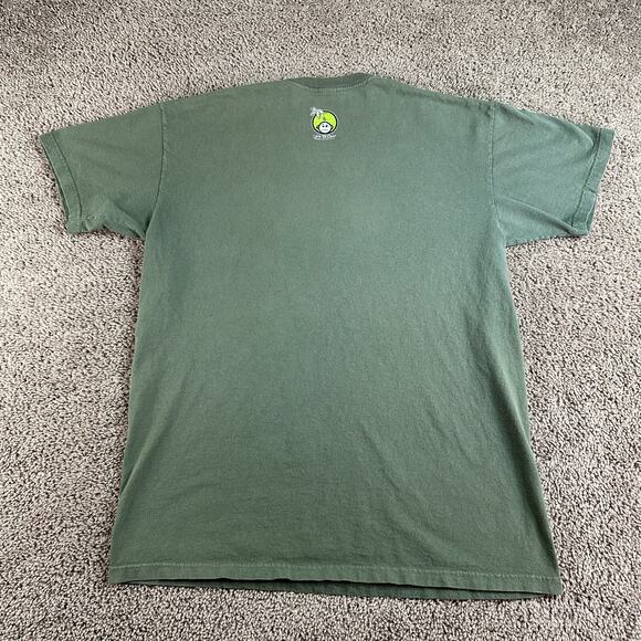 Life Is Crap Shirt Mens Large Green Blue Angry Golfer Golf Cart Short Sleeve - Picture 5 of 9